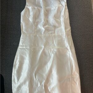 Lulu's Shimmering Cream Sleeveless Blouse